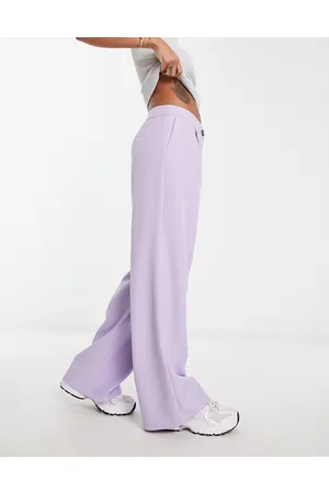 Miss Selfridge Tailored wide leg trouser in lilac