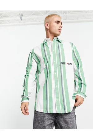 Tommy Hilfiger Oversized stripe long sleeve shirt in