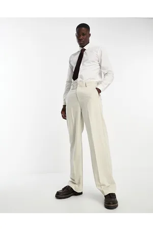 Only & Sons Loose fit suit trousers in beige