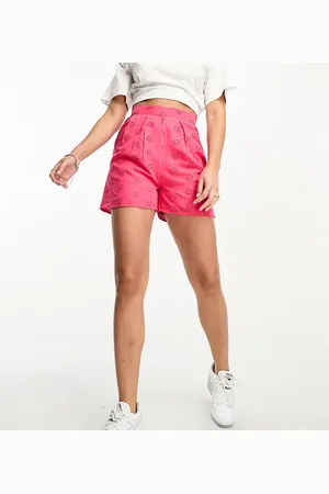Threadbare Threabdare Tall broderie shorts co-ord in