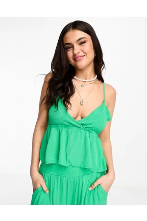 VERO MODA Shirred cami top co-ord in bright