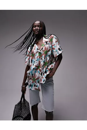 Topshop Co-ord printed resort shirt in