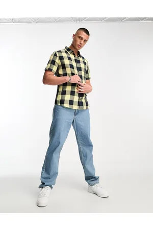 Wrangler Check short sleeve shirt in yellow