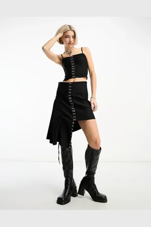 Motel Hook and eye detail midi skirt co-ord in