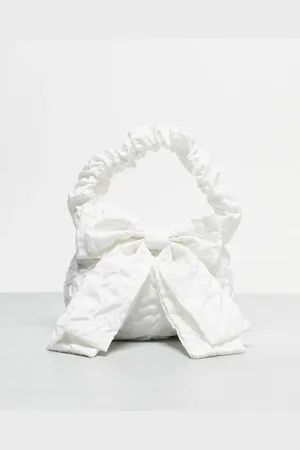 True Decadence Bow detail grab bag in satin