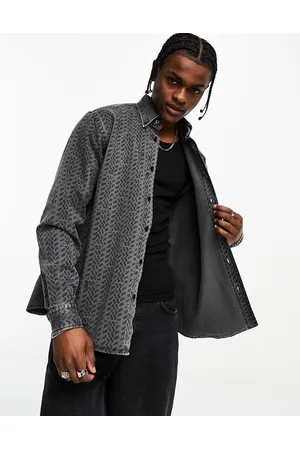 HUGO BOSS Lambey relaxed shirt in dark