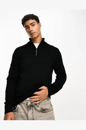 Calvin Klein Merino 1/4 zip jumper in
