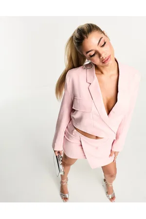 Kaiia Tailored cropped blazer co-ord in