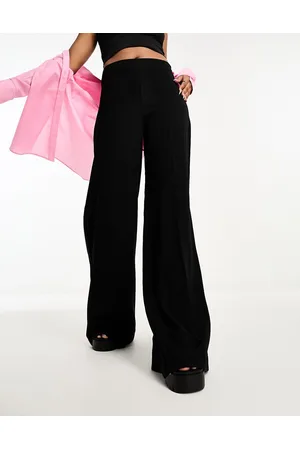 MANGO Wide leg slouchy trouser in