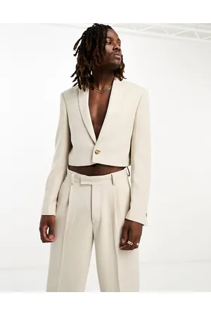 Mens cropped suit online jacket