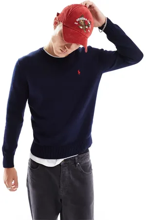 Ralph Lauren Icon logo heavyweight cotton knit jumper in