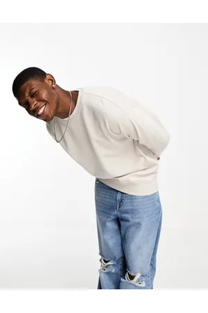 New Look Crew sweatshirt in stone