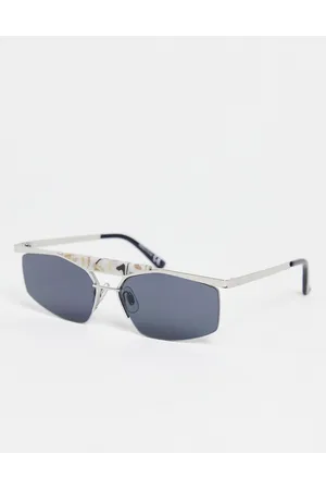 River Island Marbled visor sunglasses in