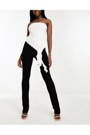 Naked Wardrobe Micro modal flared trouser in
