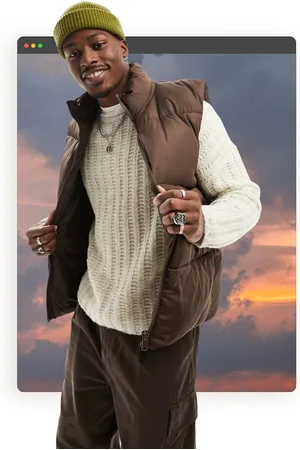 ASOS Puffer gilet in