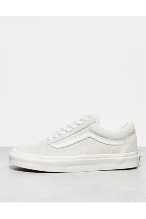 Vans Old Skool trainers in off white suede