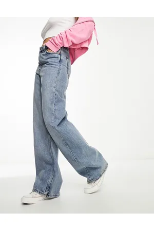 Monki Yoko wide leg jeans in mid
