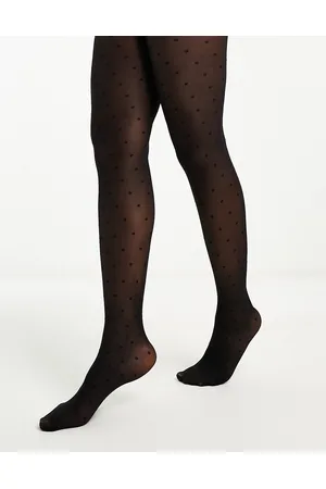 Pieces® 20 denier polka dot tights in