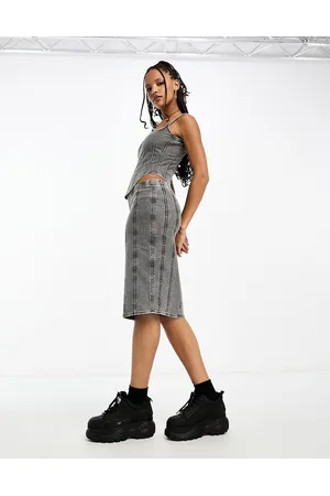 Weekday Bell co-ord midi skirt in washed