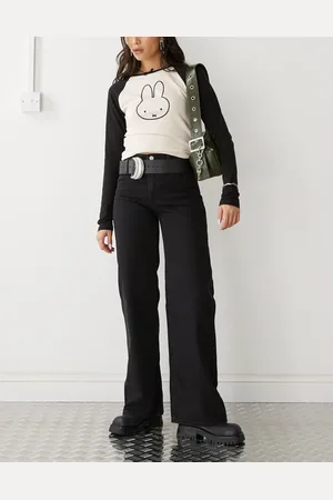 Monki Yoko wide leg jeans in