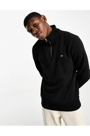 GANT Shield logo half zip sweatshirt in