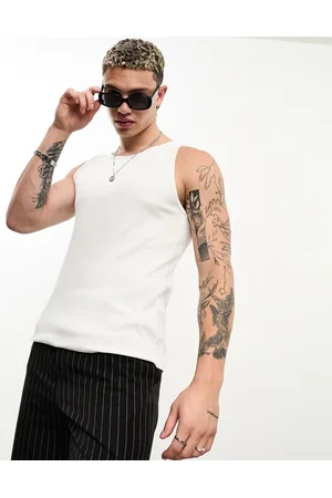 ASOS Muscle fit rib vest in