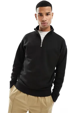 New Look 1/4 zip funnel neck in