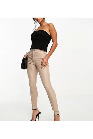 ASOS ASOS DESIGN Petite coated skinny jean in