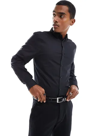 New Look Long sleeve poplin shirt in