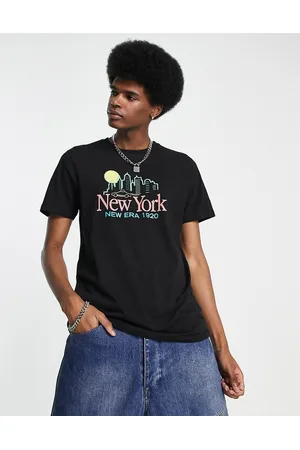 New Era Mens Yankees Paisley T-Shirt - Black Size XL