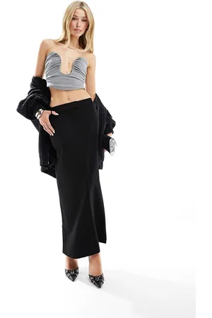 ASOS Column maxi skirt with split in
