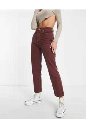 Miss Selfridge Straight leg jean in chocolate