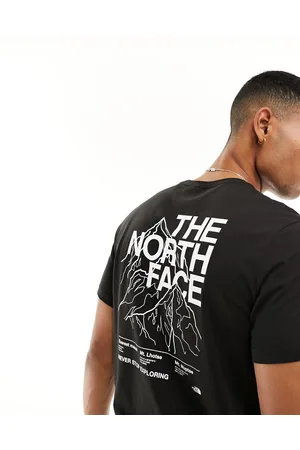 The North Face Mountain Outline back print sweatshirt in stone