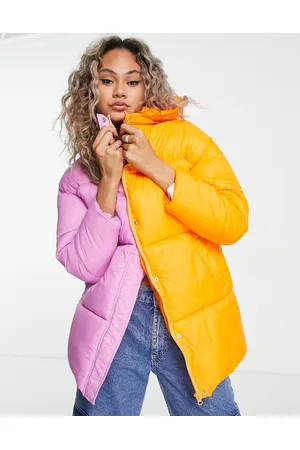 Native Youth Oversized padded jacket in colour block