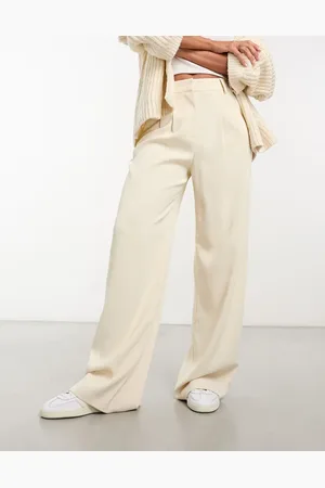 French Connection Front pleat trousers in camel