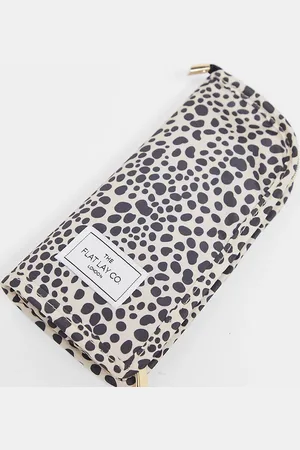 Flat Lay Company The Flat Lay Co. X ASOS Exclusive Standing Brush Case - Cheetah Spots
