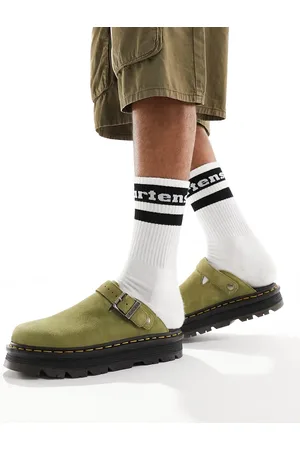 Dr. Martens ZebZag mule in khaki suede