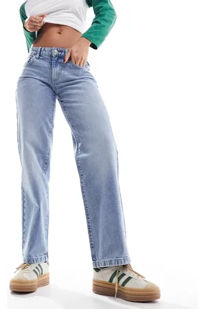 Cotton On Cotton On low rise straight leg jeans in bleach wash denim