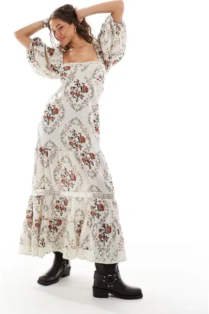 Free People Broderie maxi dress in