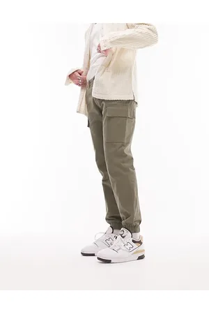 Topman Skinny two pocket cargo trousers in khaki