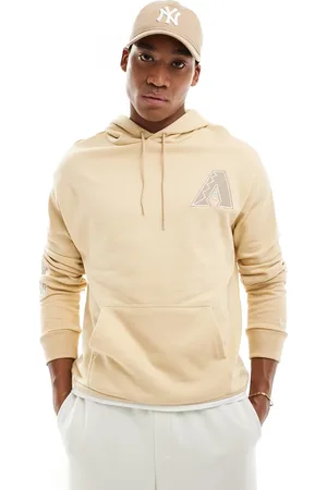 New Era Arizona Diamond Backs applique hoodie in sand