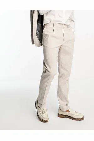 Shelby & Sons Shelby and Sons atherton suit trouser in cream