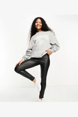 VERO MODA Skinny leather look legging in