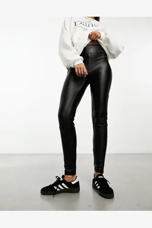 VERO MODA Skinny leather look legging in