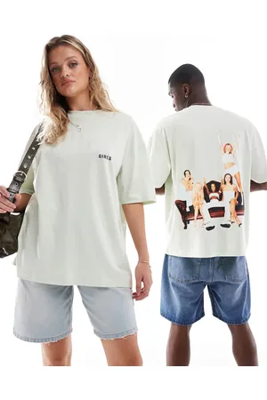 ASOS Unisex oversized t-shirt with The Spice Girls prints in pastel