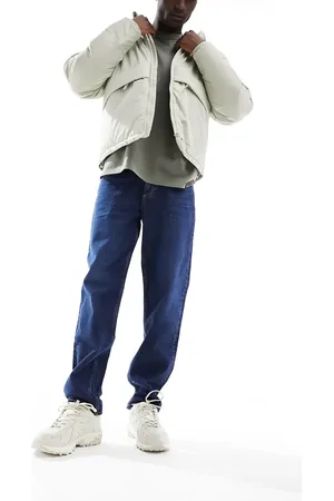 Lee Oscar relaxed tapered fit jeans in blue nostalgia dark wash