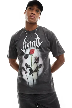 HUGO BOSS HUGO Daiche graphic relaxed fit t-shirt in dark