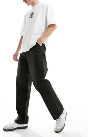 JACK & JONES Wide fit worker chino in dark khaki