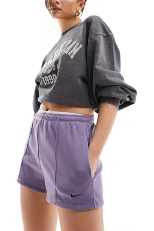 Nike French Terry shorts in purple