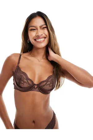 Boux Avenue Claudia balconette bra with lace detail in